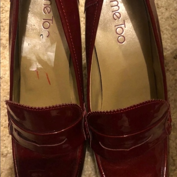 Me too... red leather pumps size 8 - Picture 2 of 2